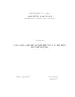 Normalizacija hrvatskih tekstova za potrebe sinteze govora / Text Normalization for Croatian Speech Synthesis