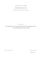 Planiranje kvalitete kod razvoja proizvoda u automobilskoj industriji