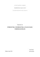 Energetska i eksergetska analiza rada termoelektrane