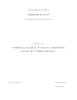 Numerička analiza i optimizacija središnjeg nogara motocross motocikla