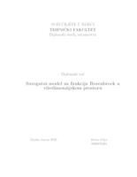 Surogatni model za funkciju Rosenbrock u višedimenzijskom prostoru