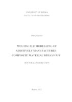 Multiscale modelling of additively manufactured composite material behaviour