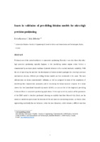 Issues in validation of pre-sliding friction models for ultra-high precision positioning