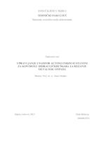 UPRAVLJANJE I NADZOR AUTOMATSKIM SUSTAVOM ZA KONTROLU HIDRAULIČKIH ŠKARA ZA REZANJE METALNOG OTPADA