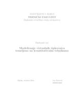 Modeliranje virtualnih tipkovnica temeljeno na kvantitativnim tehnikama