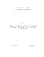 Prikaz slike na VGA monitoru pomoću osnovnih logičkih modula