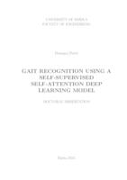 Gait recognition using a self-supervised self-attention deep learning model