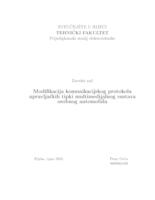 Modifikacija komunikacijskog protokola upravljačkih tipki multimedijalnog sustava osobnog automobila