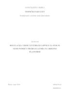 REGULACIJA VISINE LEVITIRANE LOPTICE ZA STOLNI TENIS POMOĆU PID REGULATORA NA ARDUINO PLATFORMI
