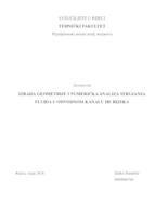 IZRADA GEOMETRIJE I NUMERIČKA ANALIZA STRUJANJA FLUIDA U ODVODNOM KANALU HE RIJEKA