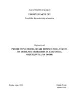 PREDIKTIVNO MODELIRANJE BRZINE UNOSA TEKSTA NA MOBILNIM UREĐAJIMA SA ZASLONIMA OSJETLJIVIMA NA DODIR