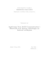 Ispitivanje Near Field Communication i Bluetooth Low Energy tehnologija na Android uređajima