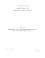 prikaz prve stranice dokumenta IMPLEMENTACIJA ALGORITAMA ZA ANIMACIJU TKANINE S DETEKCIJOM SUDARA
