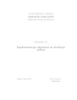 prikaz prve stranice dokumenta Implementacija algoritma za detekciju sudara