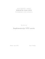 prikaz prve stranice dokumenta Implementacija VPN mreža