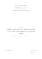 prikaz prve stranice dokumenta Proračun i konstrukcija Stirling motora