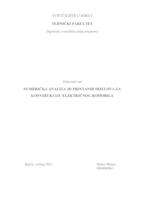 prikaz prve stranice dokumenta Numerička analiza 3D printanih dijelova za konstrukciju električnog romobila
