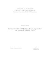 prikaz prve stranice dokumenta Interpretability of Machine Learning Models on Medical Tabular Data