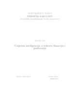 prikaz prve stranice dokumenta Umjetna inteligencija u sektoru financija i poslovanja