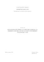 prikaz prve stranice dokumenta KONSTRUIRANJE PRIHVATA ISPITNIH UZORAKA ZA ODREĐIVANJE RELATIVNE GUSTOĆE UPOTREBOM ANALITIČKE VAGE