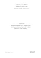 prikaz prve stranice dokumenta Računalna analiza nosivosti i optimizacija topologije šarke specijalnog vozila