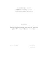 prikaz prve stranice dokumenta Razvoj integriranog sustava za vođenje projekata i upravljanje zadacima